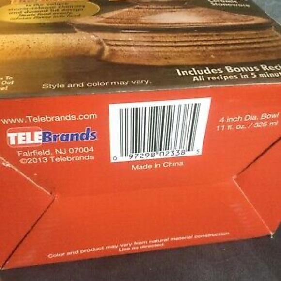 NWT AS SEEN ON TV STONE WAVE MICROWAVE COOKER CERAMIC STONEWARE - Picture 9 of 9